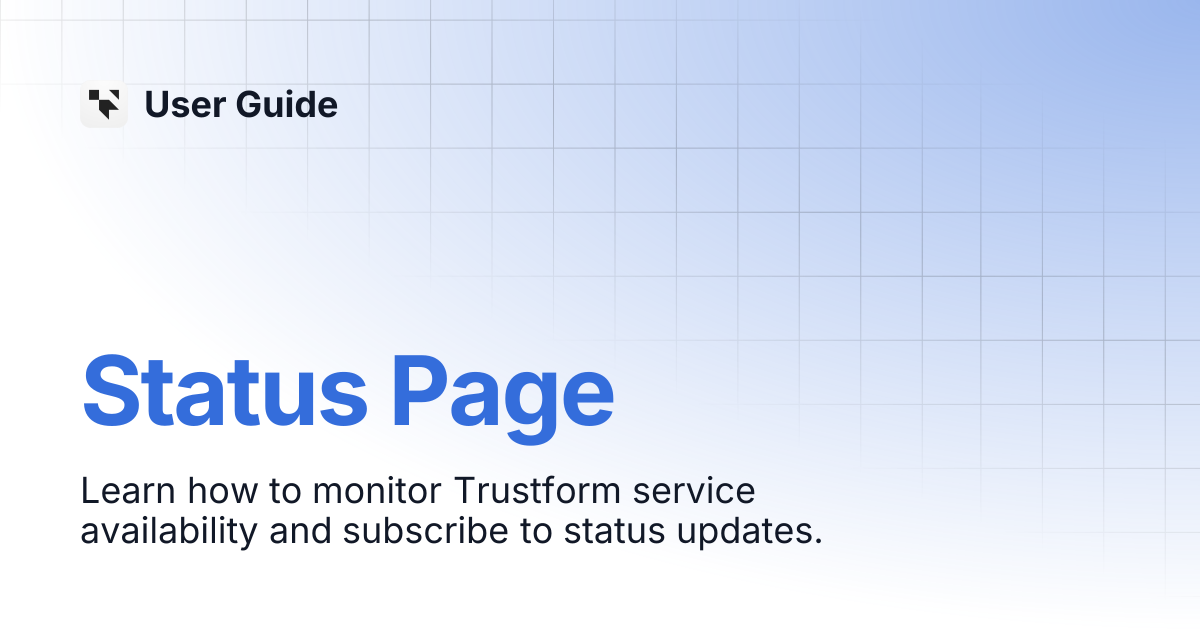 Status Page | User Guide